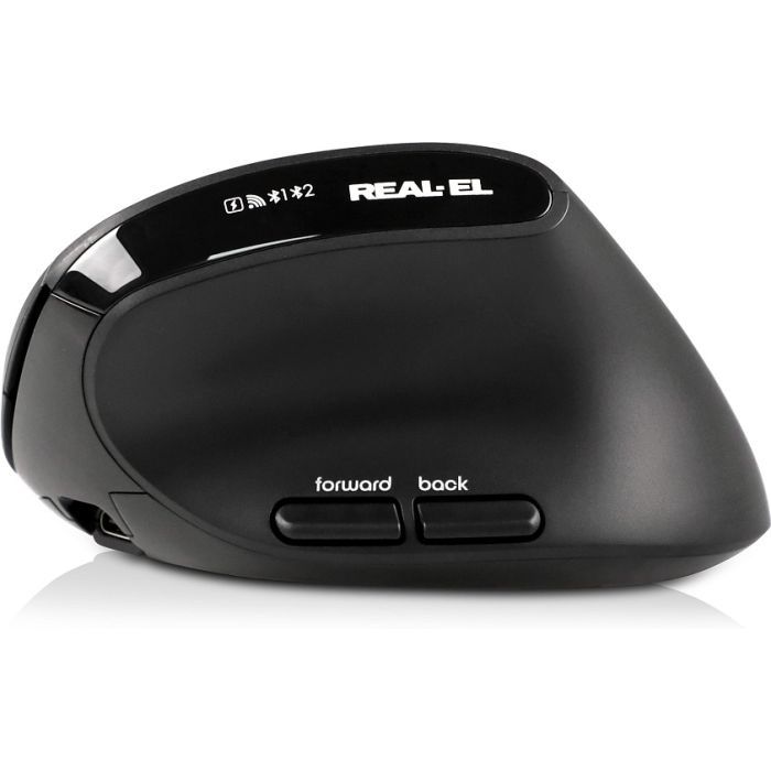 Мышка REAL-EL RM-490W Wireless/Bluetooth Black (EL123200058) изображение 5