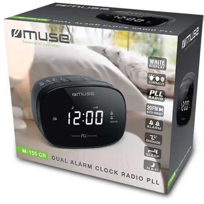 Настільний годинник Muse радіо-годинник (M-155 CR) зображення 3