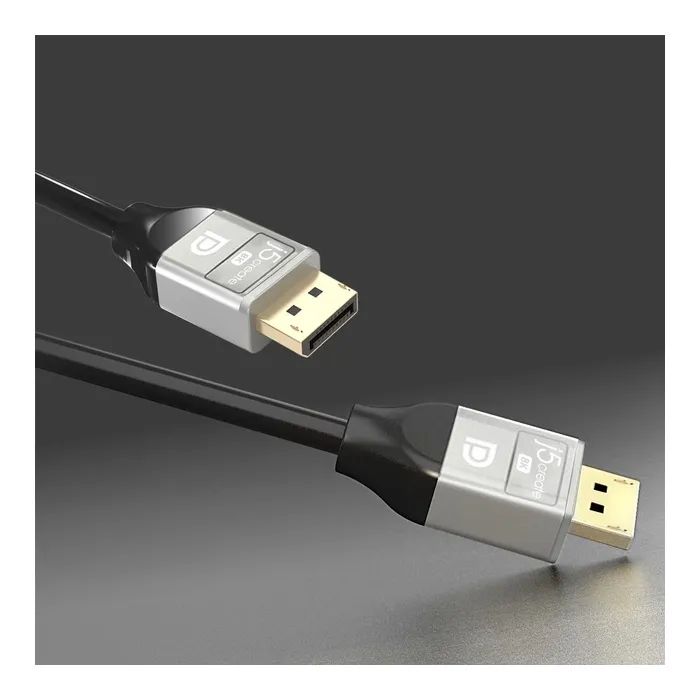 Кабель мультимедійний DisplayPort M to DisplayPort M 2.0m V1.4 8K 60Hz J5create (JDC43-N) зображення 3