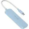 Концентратор J5create USB-C to 4xUSB-C 3.2 10Gbps cyan (JCH345EC-N) зображення 3