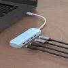 Концентратор J5create USB-C to 4xUSB-C 3.2 10Gbps cyan (JCH345EC-N) зображення 5