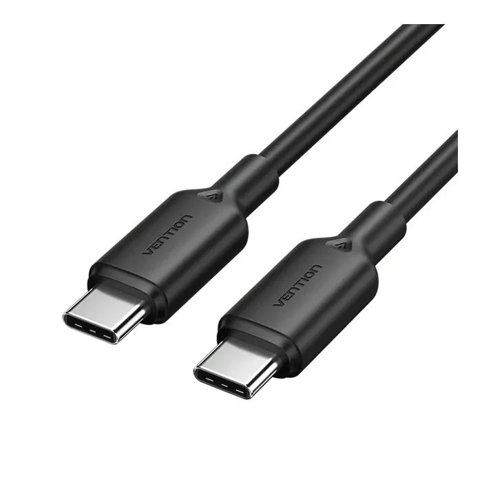Дата кабель USB-C to USB-C 1.0m 3A black Vention (TRCBF)