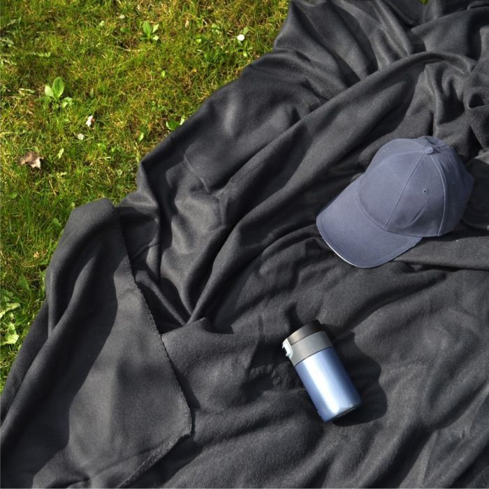 Плед Bergamo флісовий Warm у чохлі 150 х 180 см чорний (202311pl-01) зображення 4