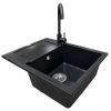 Мойка кухонная Adamant Minimal чорний + змішувач (1824296912303) изображение 3
