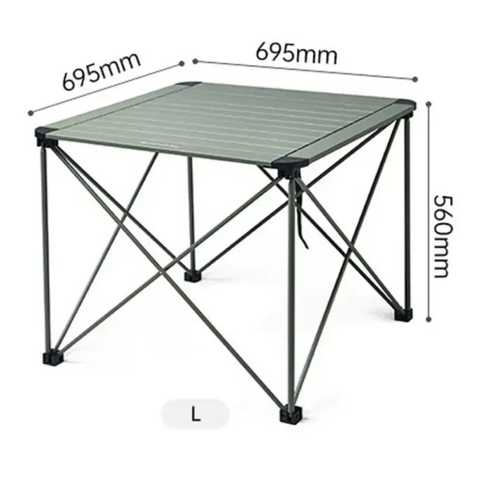Туристический стол Naturehike CNK2450JJ013, L, алюміній, сірий (6976507663243) изображение 2