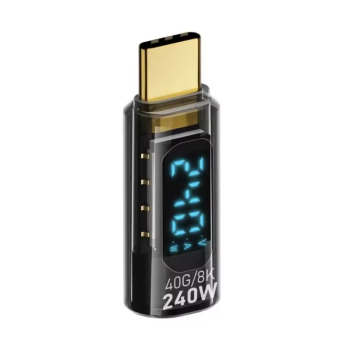 Переходник USB-C M to USB-C F 40Gbps 240W 8K with display XoKo (AC-240TCС) изображение 3