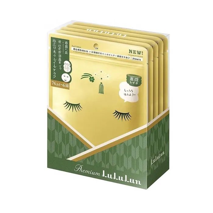 Маска для лица Lululun Premium Face Mask Зеленый чай из Киото 7 шт (4582305065855)