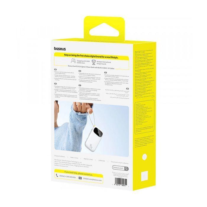 Батарея універсальна Baseus EnerFill FC31 Qpow 3 20000mAh 45W PD/3.0 QC/4.0 Black (E0028D00) зображення 4