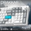 Клавиатура GamePro Asgard Drakkar Keychron Super Red Switch Wireless/Bluetooth/USB UA White (MK305WH) изображение 6