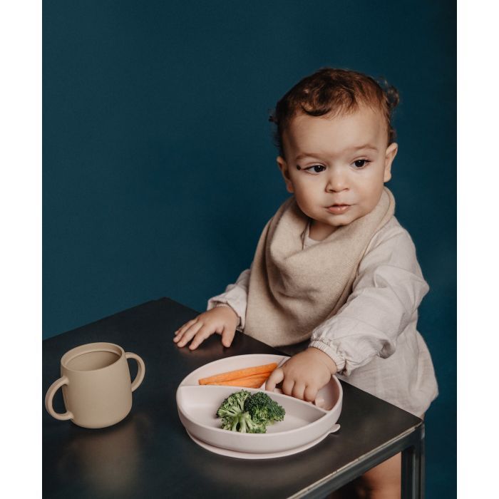 Тарілка дитяча Suavinex Colour Essence силіконова для вводу прикорму на 3 секції, +6 міс. зелена (402915) зображення 4