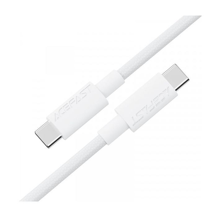 Дата кабель USB-C to USB-C 1.2m 3A white Acefast (6974316284253) изображение 2