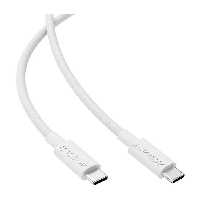 Дата кабель USB-C to USB-C 1.2m 3A white Acefast (6974316284253) изображение 3