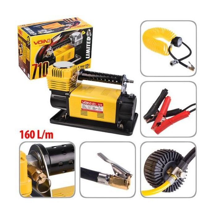 Автомобільний компресор VOIN VL-710 "OFF ROAD MASTER" 150psi/45A/160л (VL-710) зображення 12