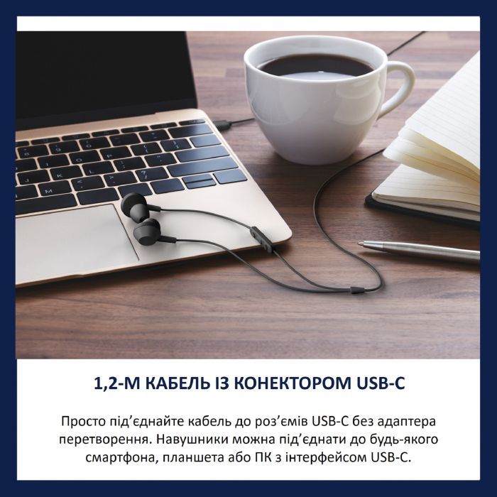Навушники Philips TAE5008BK/00 USB-C Black (TAE5008BK/00) зображення 6