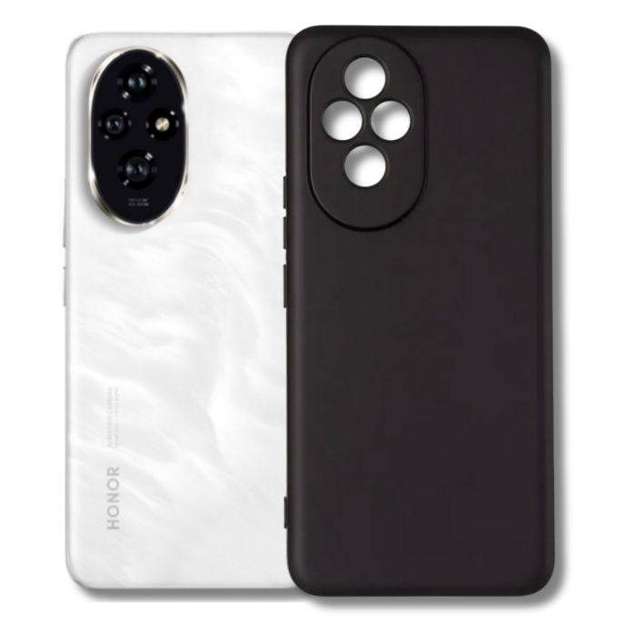Чохол до мобільного телефона BeCover silicone Honor 200 Black (714942) зображення 2