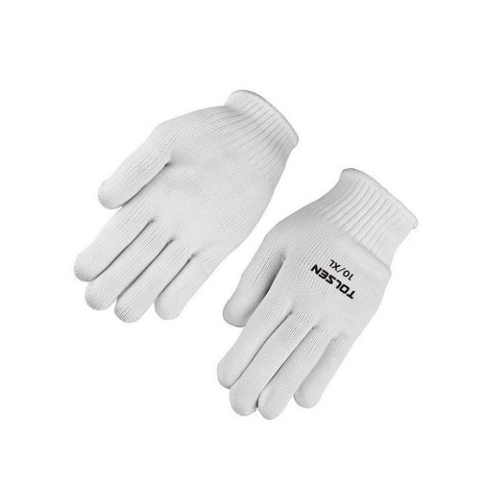 Защитные перчатки Tolsen полиэстер 12 пар XL (10) (45002)