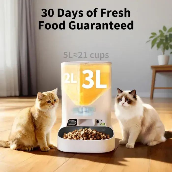 Універсальний посуд для тварин Petkit Годівниця YUMSHARE DUAL-HOPPER 2 with Cam (P592) зображення 5