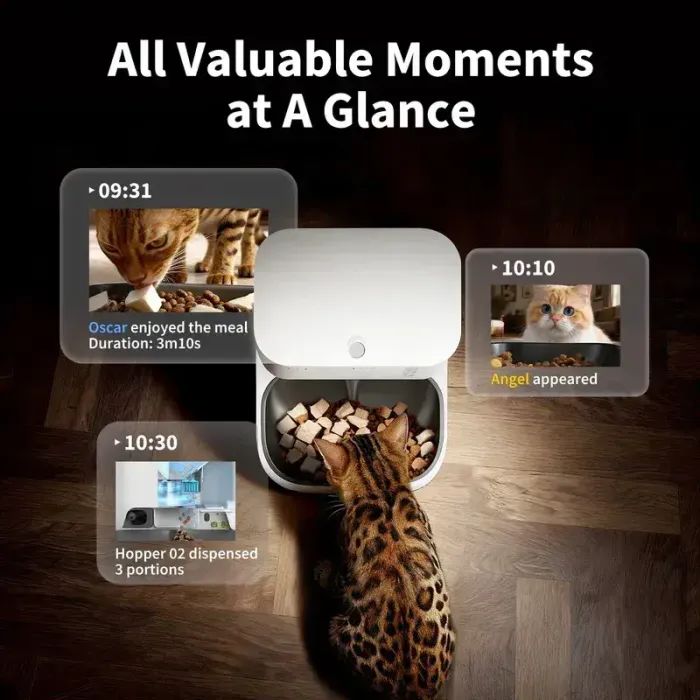 Універсальний посуд для тварин Petkit Годівниця YUMSHARE DUAL-HOPPER 2 with Cam (P592) зображення 6