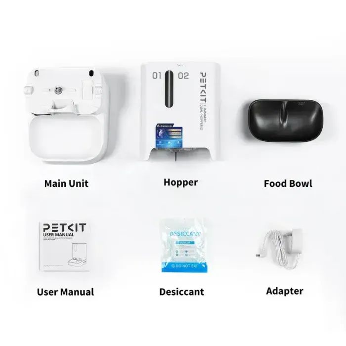 Універсальний посуд для тварин Petkit Годівниця YUMSHARE DUAL-HOPPER 2 with Cam (P592) зображення 9