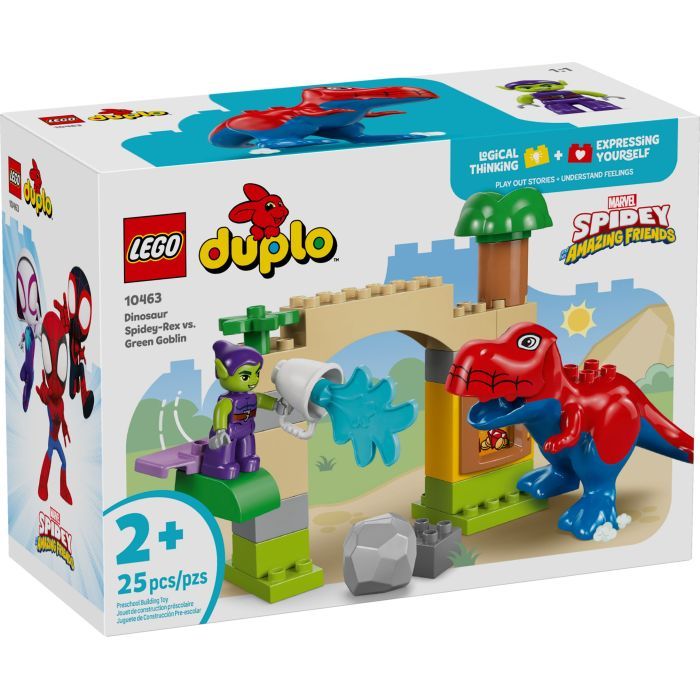 Конструктор LEGO DUPLO Marvel Динозавр Spidey-Rex против Зеленого Гоблина (10463)
