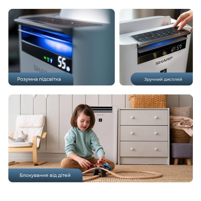 Очисник повітря Sharp KC-G40EUW зображення 8