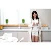 Халат Ardesto женский Stripe, размер L/XL, 100% полиэстер, белый (ART2120LSL) изображение 4