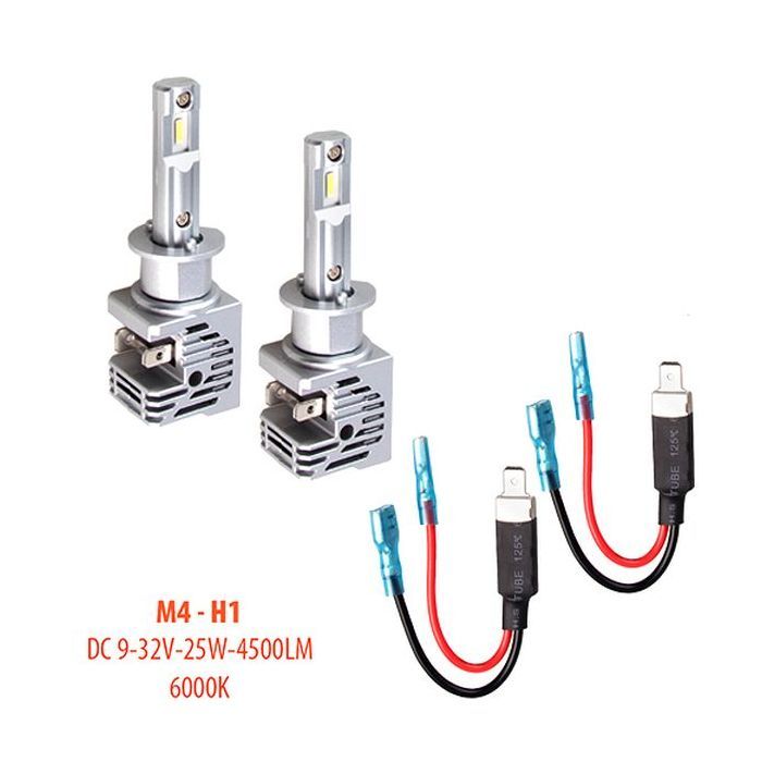 Автолампа PULSO LED-chips CREE/9-32v/2x25w/4500Lm/6000K (M4-H1) изображение 2