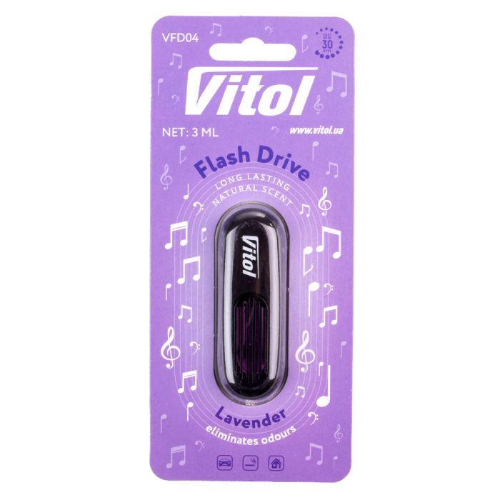 Ароматизатор для автомобиля VITOL Flash Drive Lavender (VFD04)