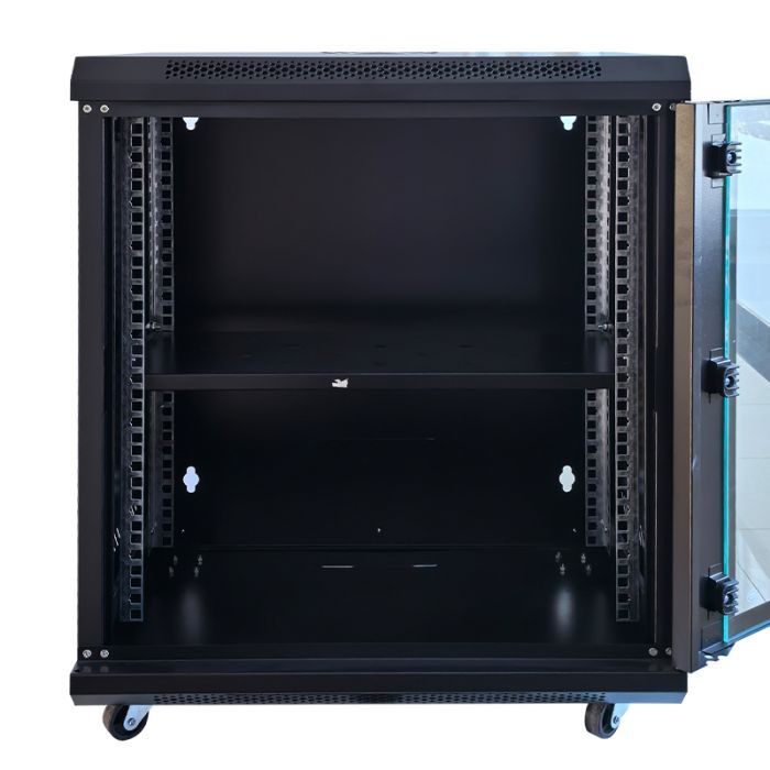 Шкаф настенный GEAR 15U 19" 600x600x750 мм, + полка 19", black (GWMSN-15U-600-600) изображение 4