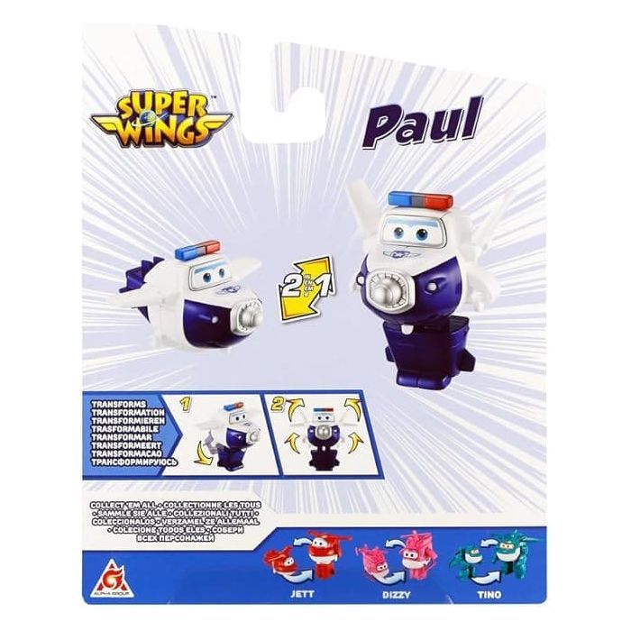Фігурка Super Wings трансформер Transforming Пол (Paul), 10 см (EU780624) зображення 5