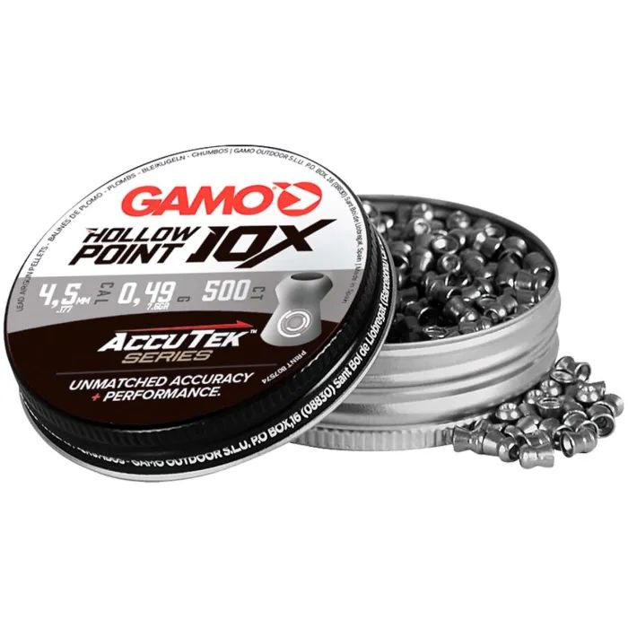 Пульки Gamo 10x HollowPoint AccuTek 4,5 мм 0,49 г 500 шт (6322546-AK) изображение 3
