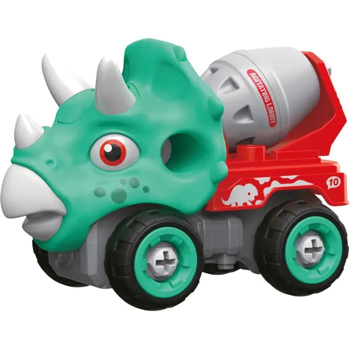 Конструктор Otamanko Машинка-конструктор Трицератопс бетоносмеситель Голубой/красный (OTA-112TS)