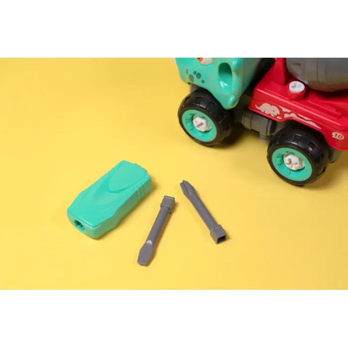 Конструктор Otamanko Машинка-конструктор Трицератопс бетоносмеситель Голубой/красный (OTA-112TS) изображение 3