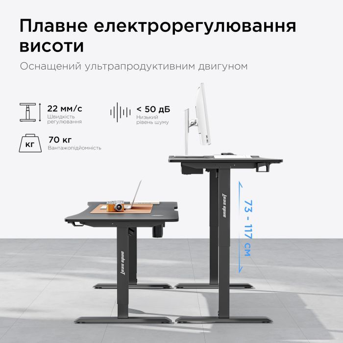 Комп'ютерний стіл Anda Seat Xtreme Pro Black (AD-D-DD1-1400-08-B) зображення 10