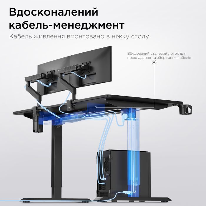 Комп'ютерний стіл Anda Seat Xtreme Pro Black (AD-D-DD1-1400-08-B) зображення 16