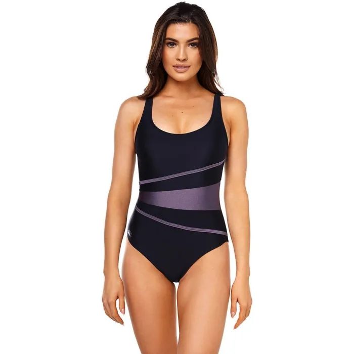 Купальник Aqua Speed Stella Lady 299-07 чорний, золотистий 44 (5905718629602)