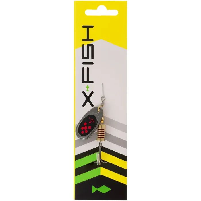 Блесна X-Fish Dark Side 6g 3 Nikel black lime (1917.07.24) изображение 2