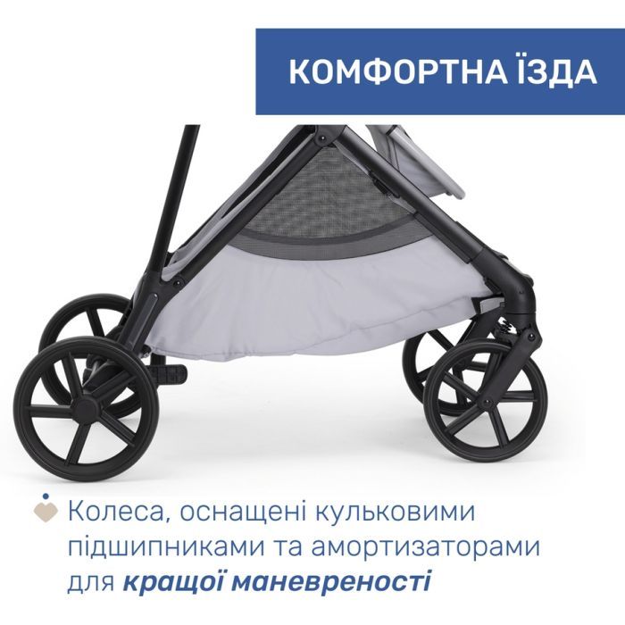 Коляска Chicco 2 в 1 Seety сіра (87097.56.01) изображение 12