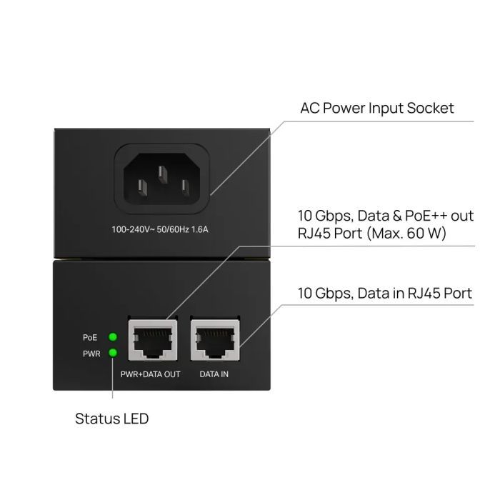 Адаптер PoE TP-Link POE370S изображение 3