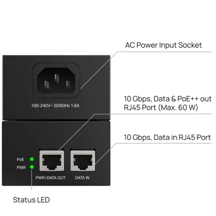 Адаптер PoE TP-Link POE370S изображение 3