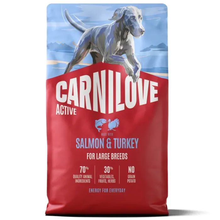 Сухой корм для собак Carnilove Active Salmon & Turkey Large Breed 12 кг (8595602581337)