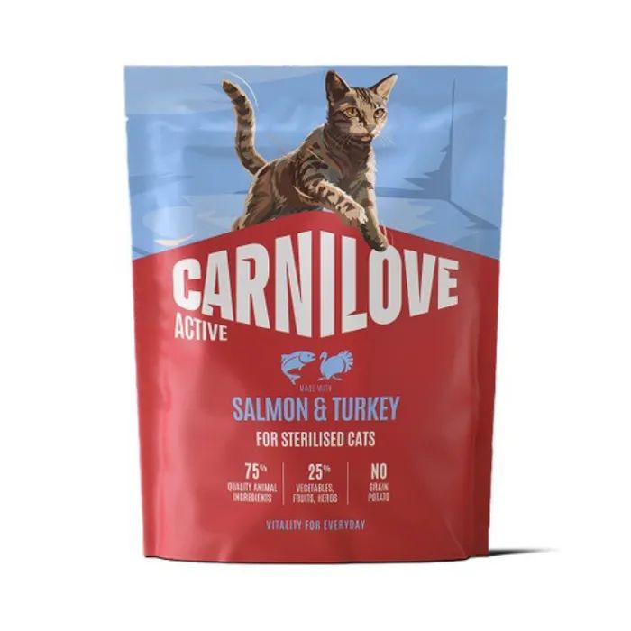 Сухий корм для кішок Carnilove Active Salmon & Turkey Sterilised 400 г (8595602581528)