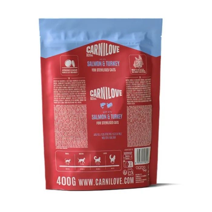Сухий корм для кішок Carnilove Active Salmon & Turkey Sterilised 400 г (8595602581528) зображення 2