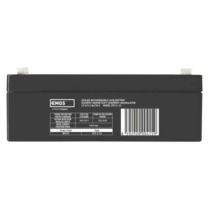 Батарея до ДБЖ EMOS 12V 2.2Ah (B9672) зображення 2