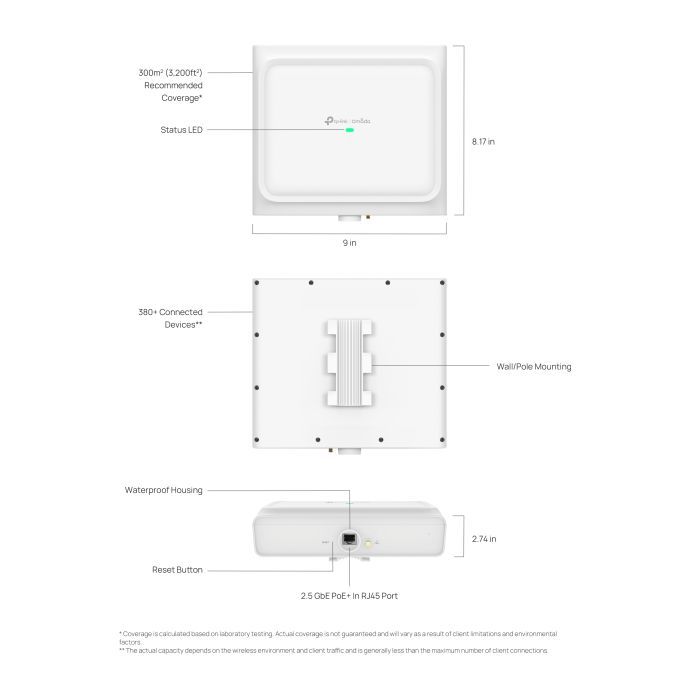 Точка доступу Wi-Fi TP-Link EAP772-OUTDOOR зображення 8