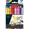 Фломастеры Faber-Castell кисточки Black Edition, 20 цветов (32356)