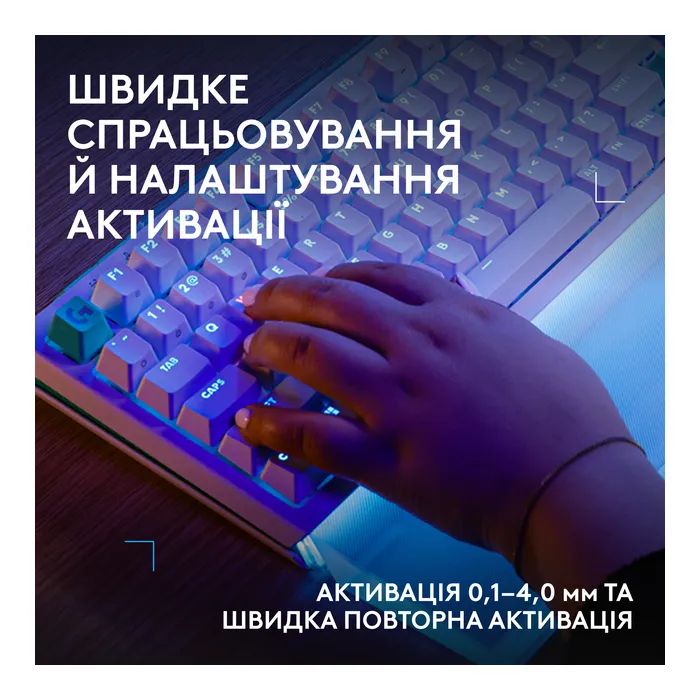 Клавиатура Logitech G512 X 98 Tactile Switch RGB USB UA White (920-014003) изображение 4