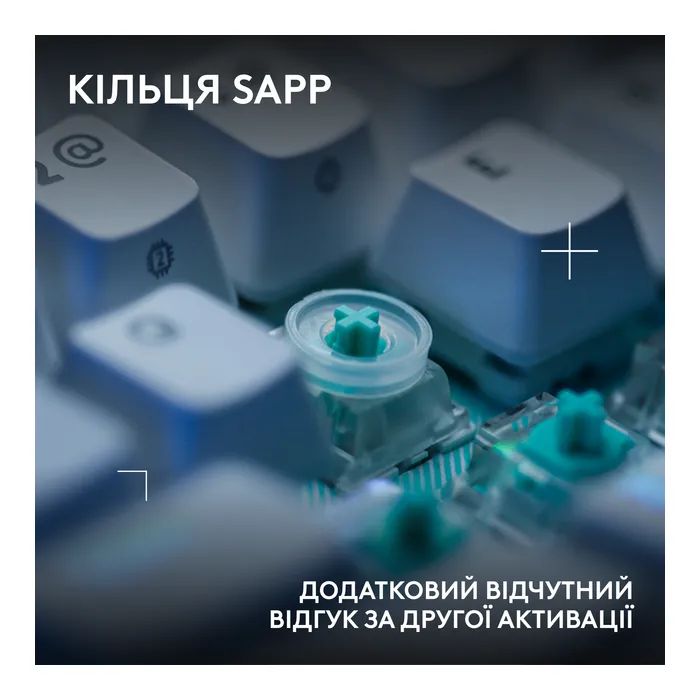 Клавиатура Logitech G512 X 98 Tactile Switch RGB USB UA White (920-014003) изображение 7