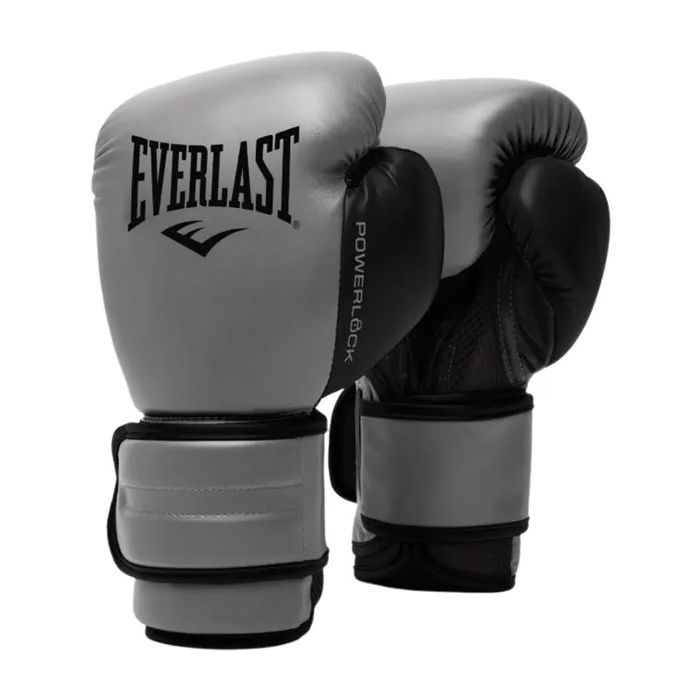 Боксерские перчатки Everlast PowerLock Boxing Training Gloves P00002285 чорний 14 унцій (009283608347)