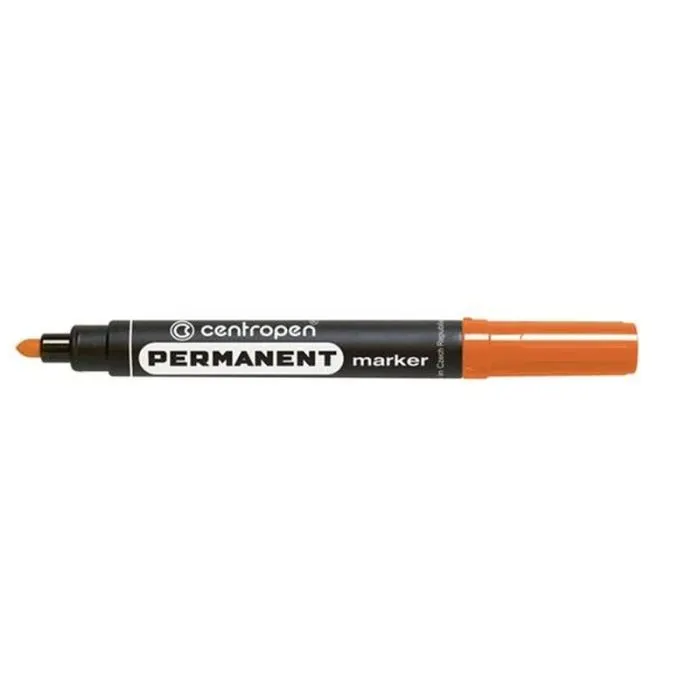 Маркер Centropen Permanent 8566 2,5 мм круглый оранжевый (8566/06)